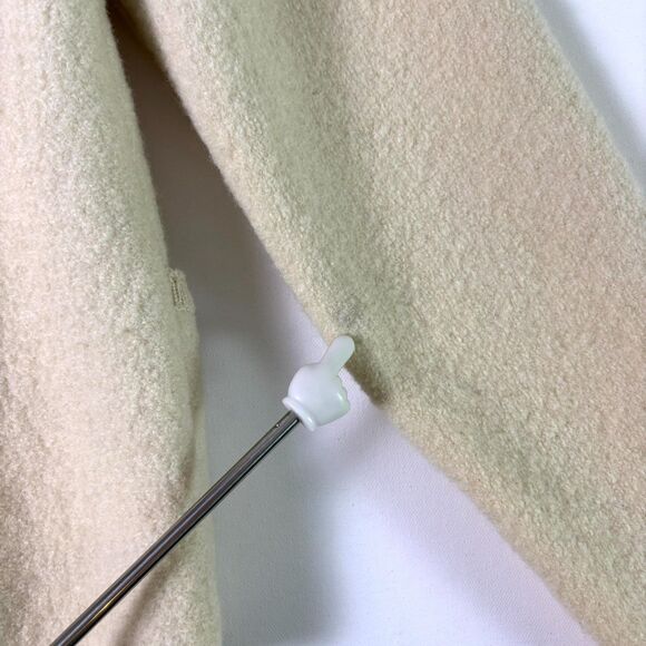 Vintage Kitz-Pichler Boiled Wool Cardigan Jacket Womens Small Cream Button Front - Picture 13 of 16